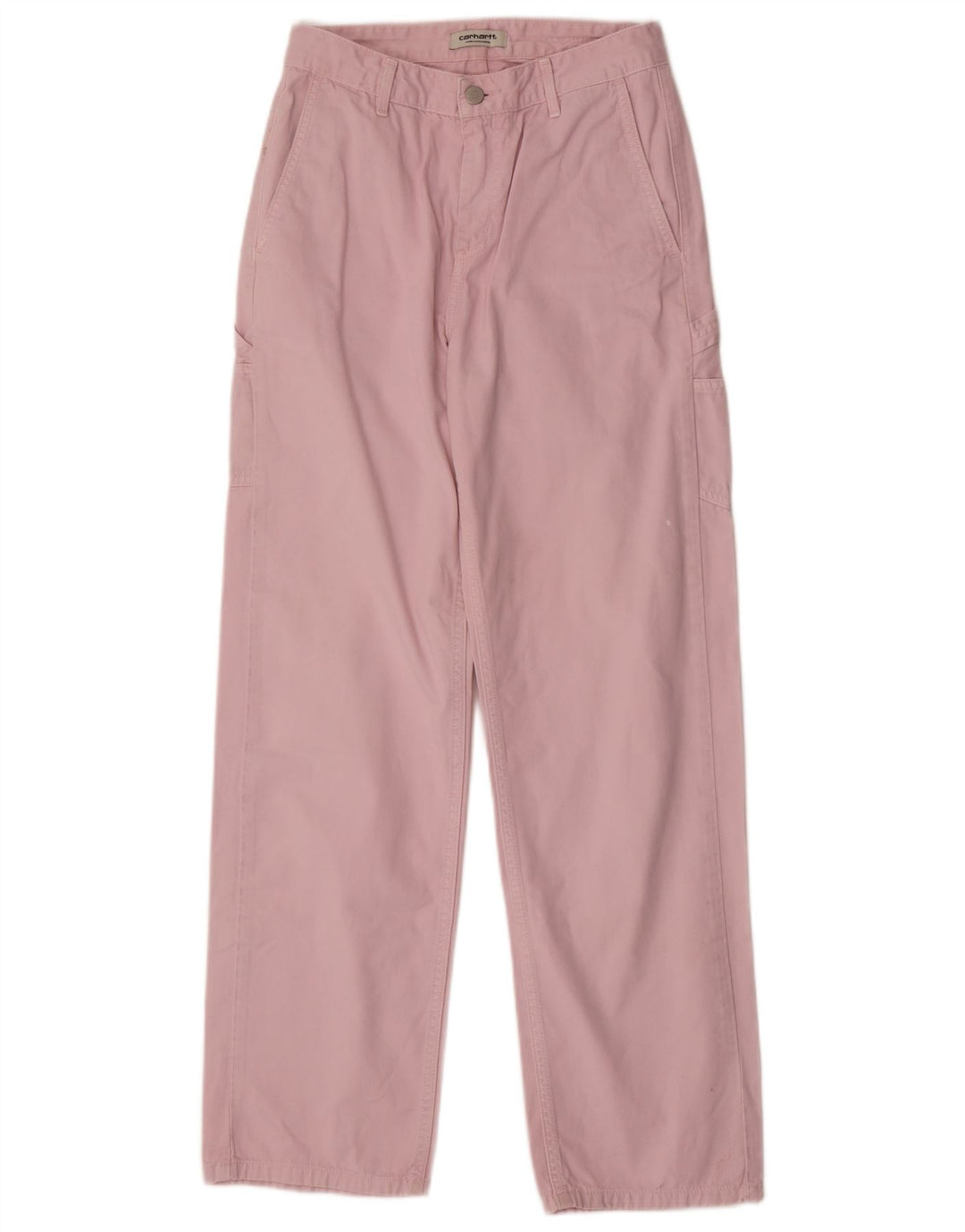 Pantaloni cargo dritti da donna CARHARTT W25 L29 cotone rosa