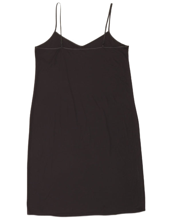 Abito sottoveste da donna Marks & Spencer UK 18 XL poliestere nero