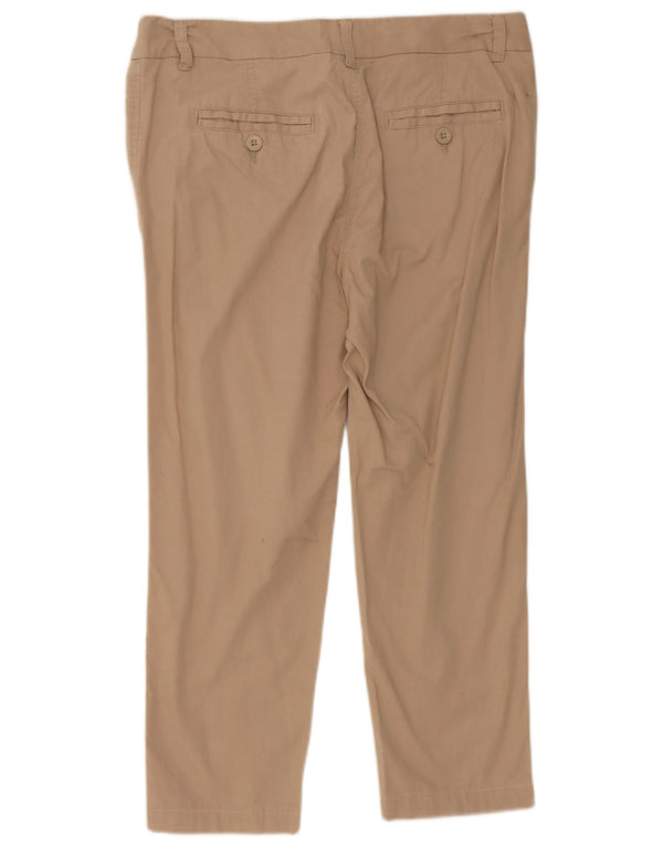 Pantaloni corti dritti da donna Marks & Spencer UK 14 Large W34 L25 Beige