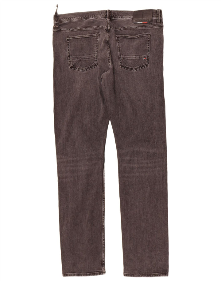 Tommy Hilfiger Uomo Bleecker Slim Jeans W36 L34 Cotone Grigio