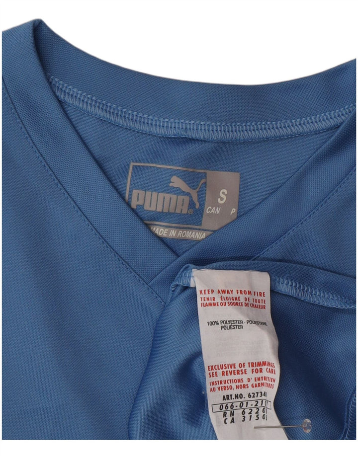 T-shirt da uomo PUMA Top Small blu in poliestere