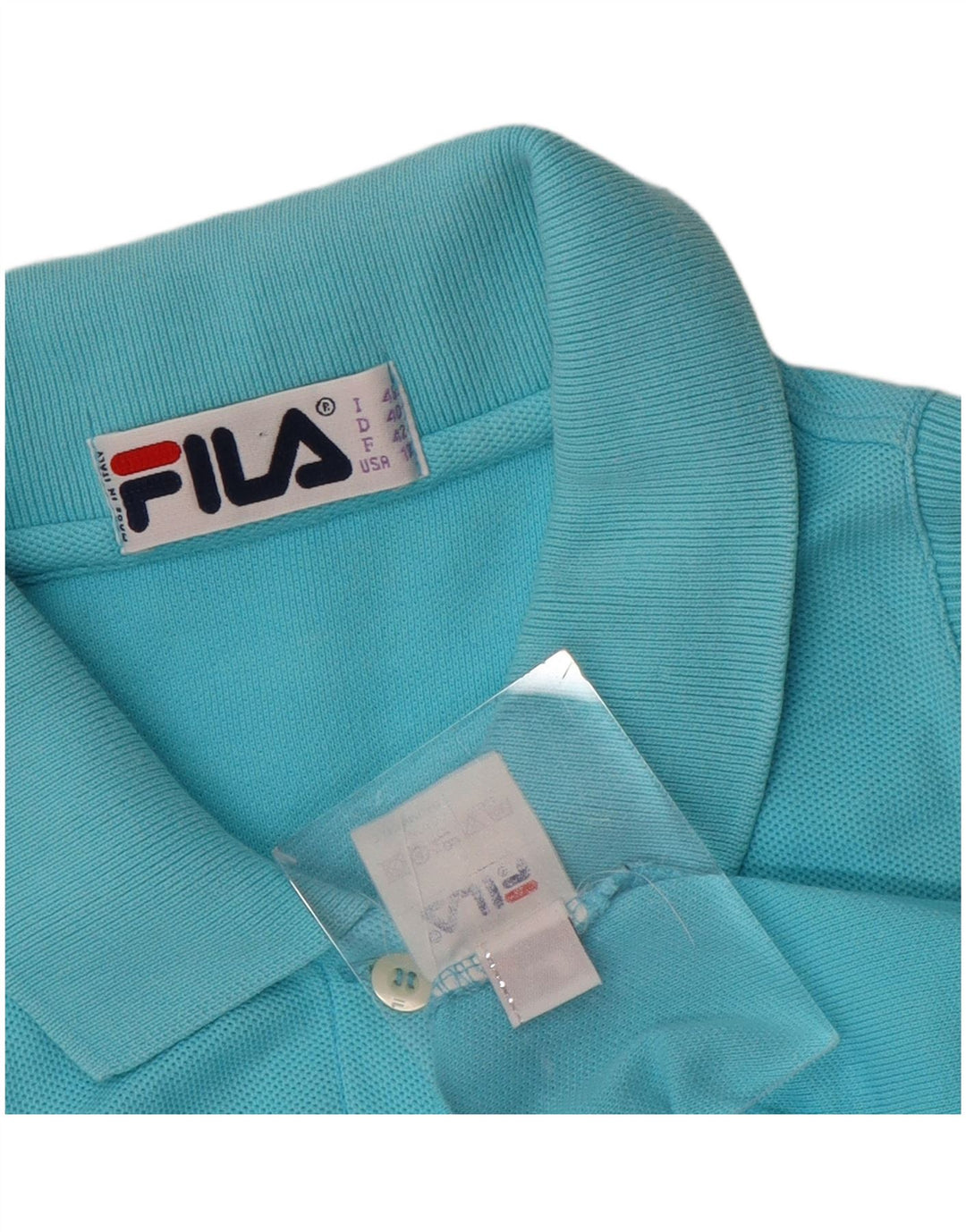 Polo Smanicata Donna FILA IT 46 Large Blu Cotone