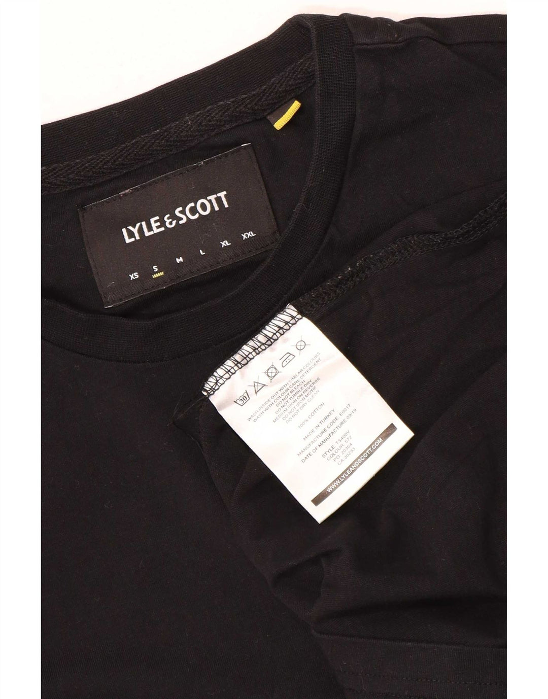 T-shirt da uomo Lyle & Scott Top piccola in cotone nero