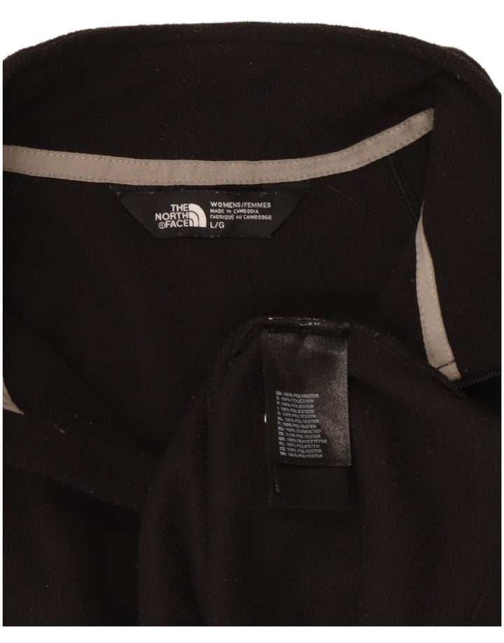 Maglione in pile da donna con collo e zip The North Face UK 16 grande poliestere nero