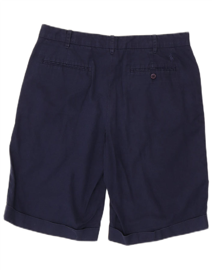 Pantaloncini chino da donna Ralph Lauren US 8 medi W30 cotone blu navy