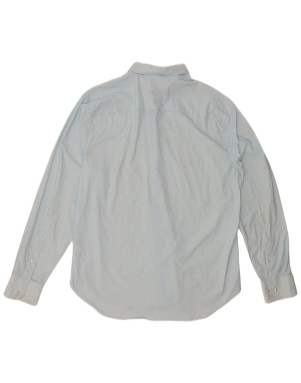 BONOBOS Camicia da uomo dalla vestibilità atletica Grande nylon maculato blu