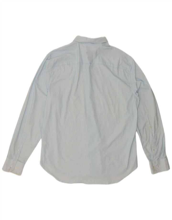 BONOBOS Camicia da uomo dalla vestibilità atletica Grande nylon maculato blu