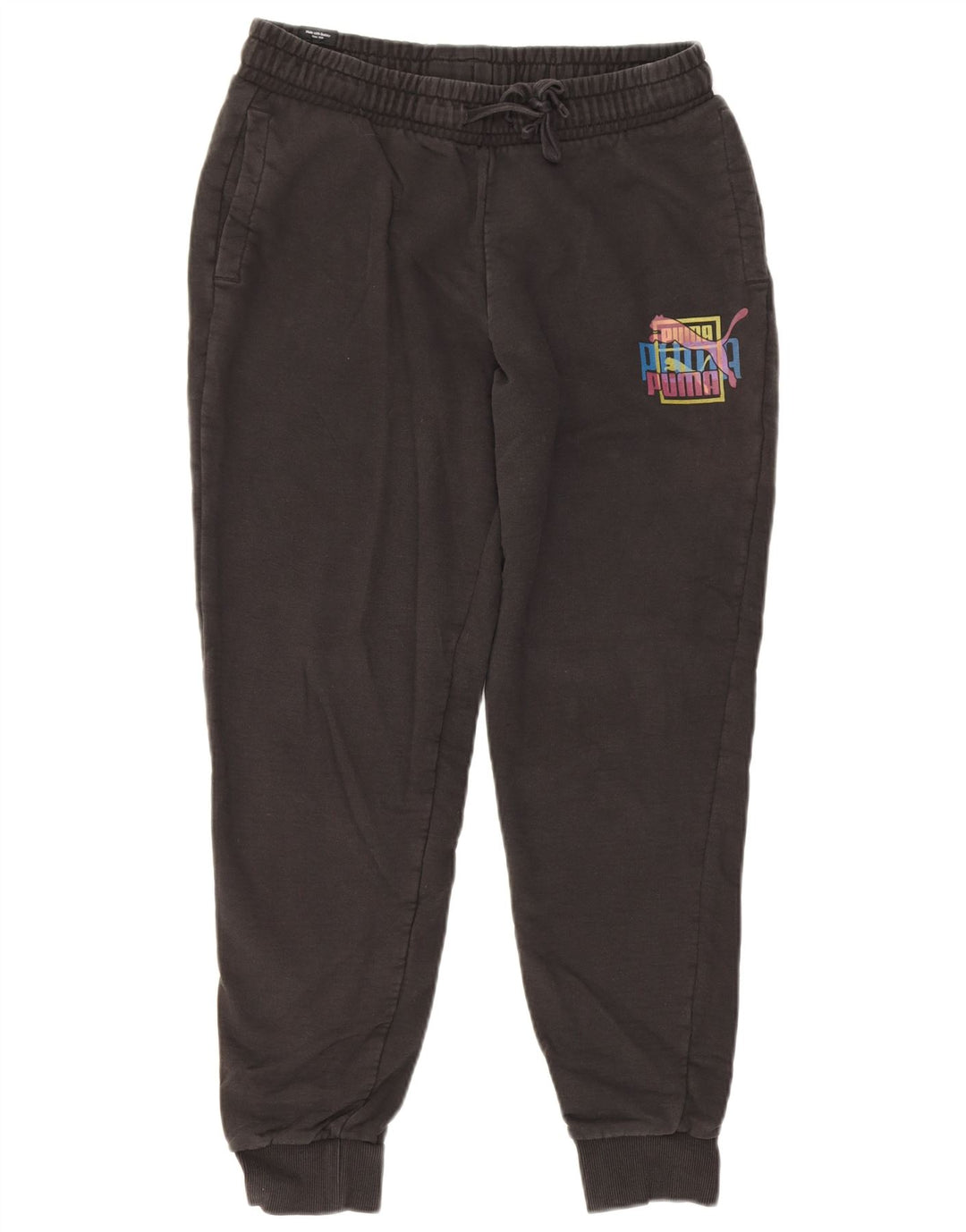 Pantaloni da tuta grafica da uomo Puma Joggers medio cotone nero