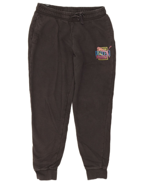 Pantaloni da tuta grafica da uomo Puma Joggers medio cotone nero
