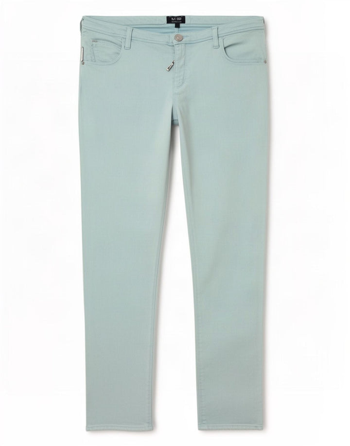 Pantaloni cropped slim da donna Armani W29 L25 Blu Modal