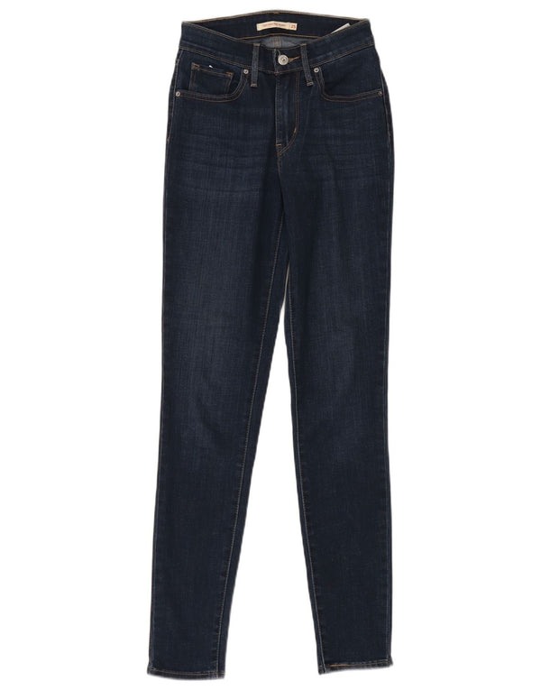 Jeans skinny a vita alta Levi's 721 da donna W25 L30 cotone blu navy