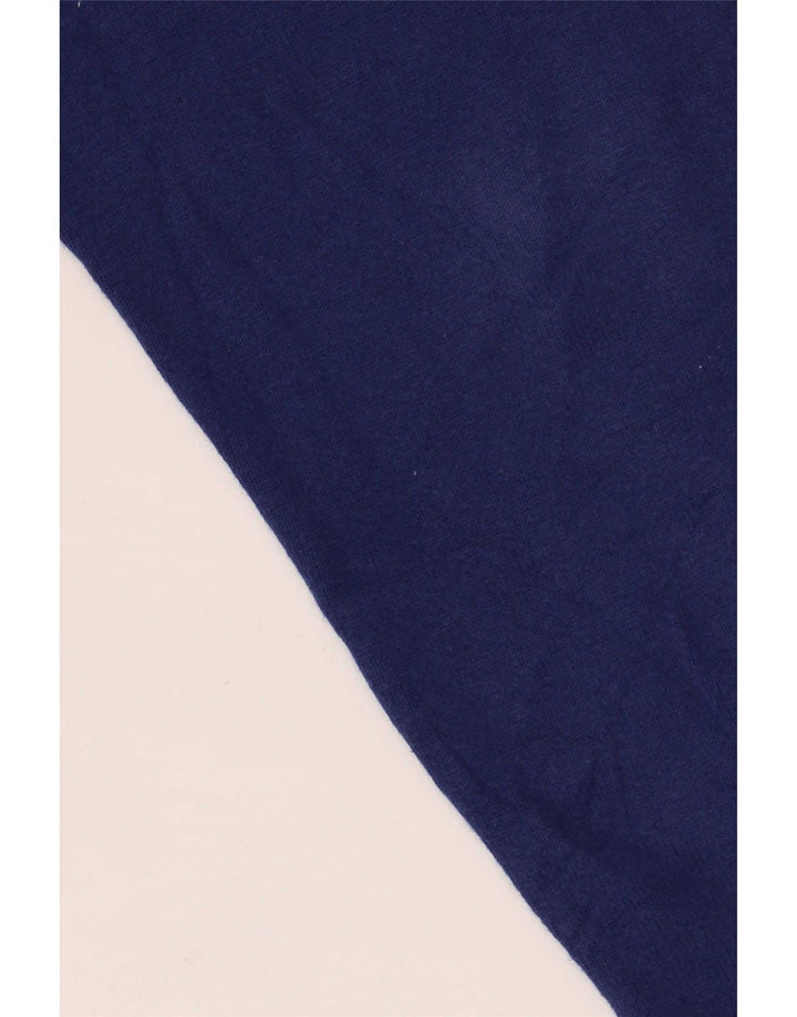 Maglione maglione girocollo da uomo Massimo Dutti in cotone blu medio