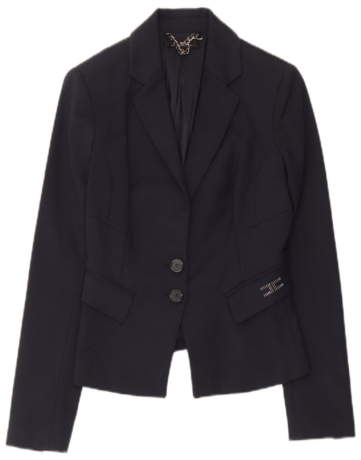 Giacca Blazer 2 Bottoni Donna Elisabetta Franchi IT 42 Blu Navy Medio
