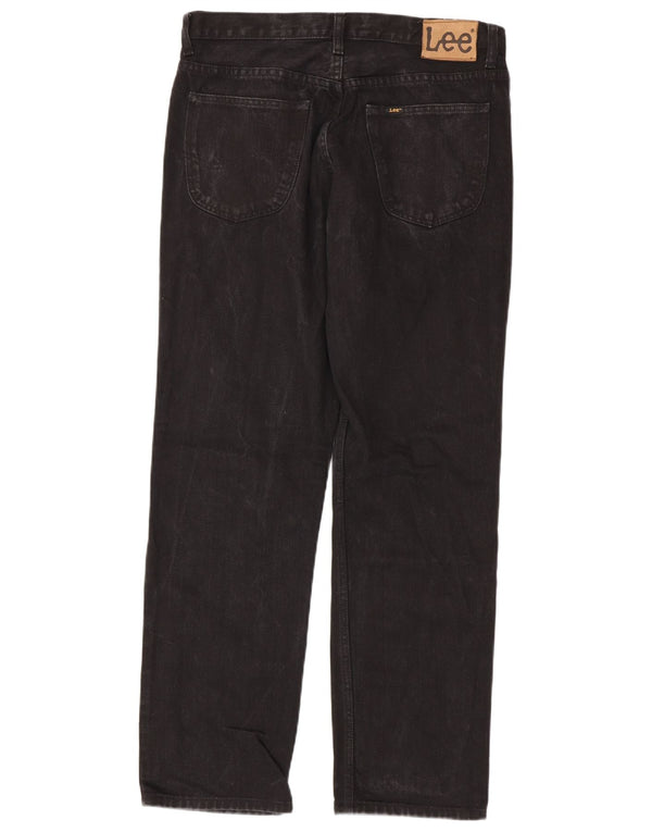 Jeans dritti da uomo Lee Brooklyn W34 L32 cotone nero