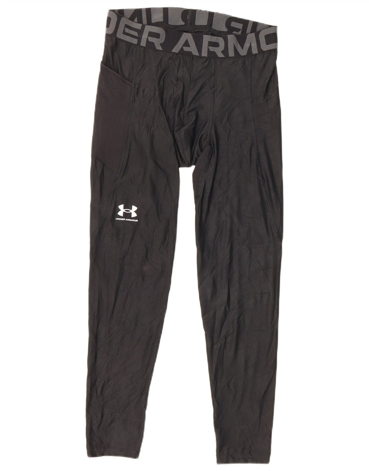 Leggings grafici da uomo Under Armour Heat Gear grandi neri