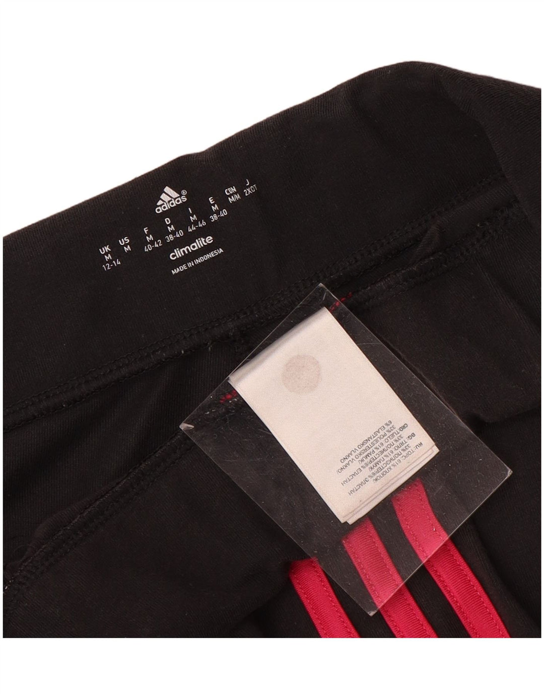 Leggings Adidas Climalite da donna UK 12/14 Poliestere nero medio