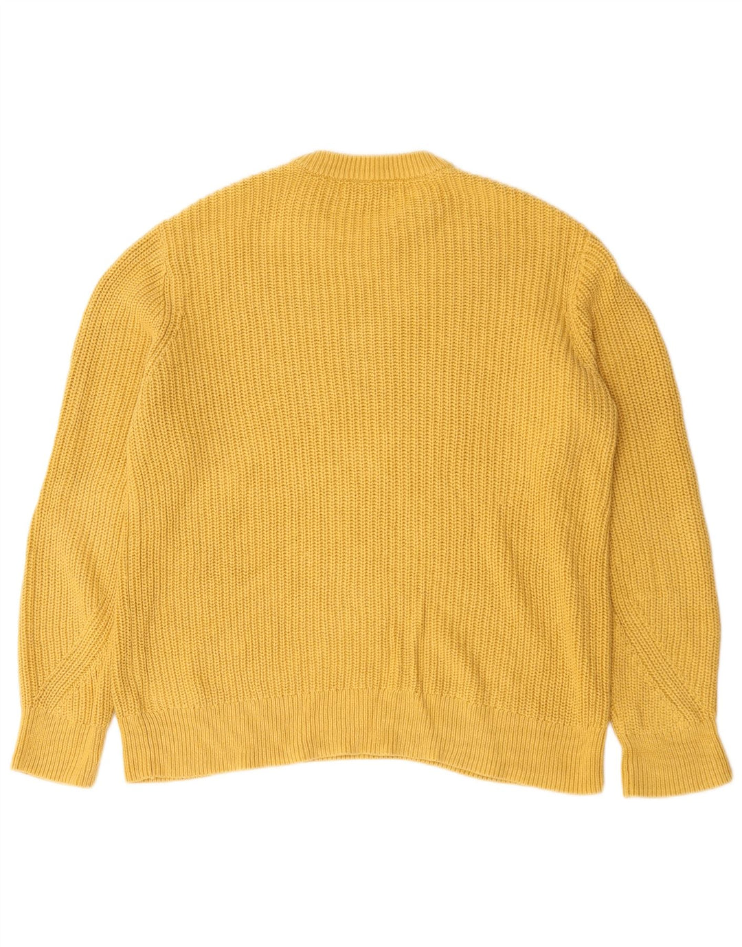 Maglione maglione girocollo da uomo Marks & Spencer grande cotone giallo