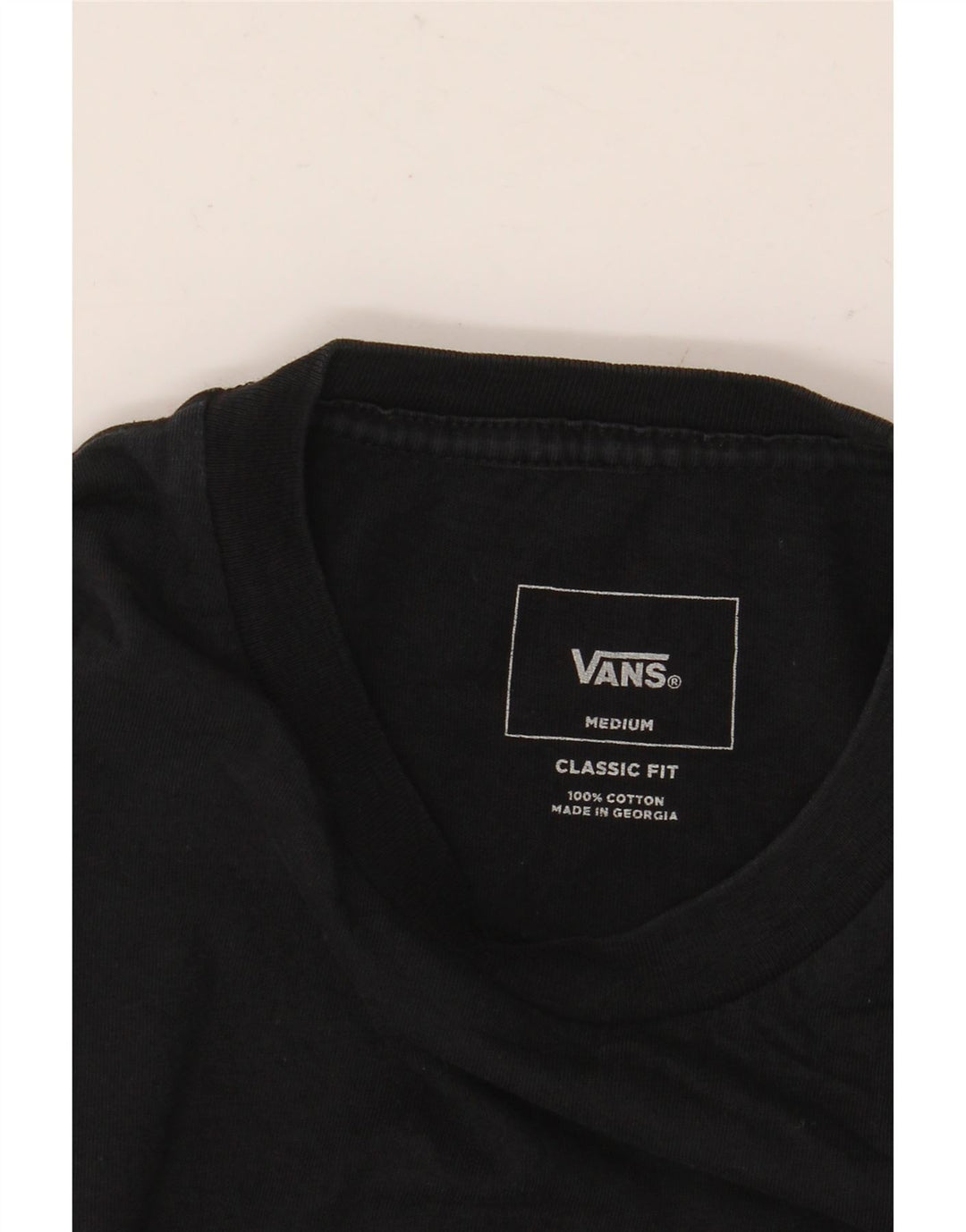 T-shirt grafica da uomo con vestibilità classica VANS, cotone medio nero