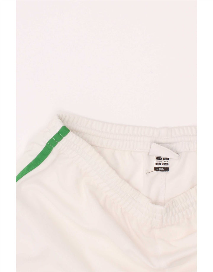 Pantaloncini sportivi da bambino Umbro 13-14 anni bianchi