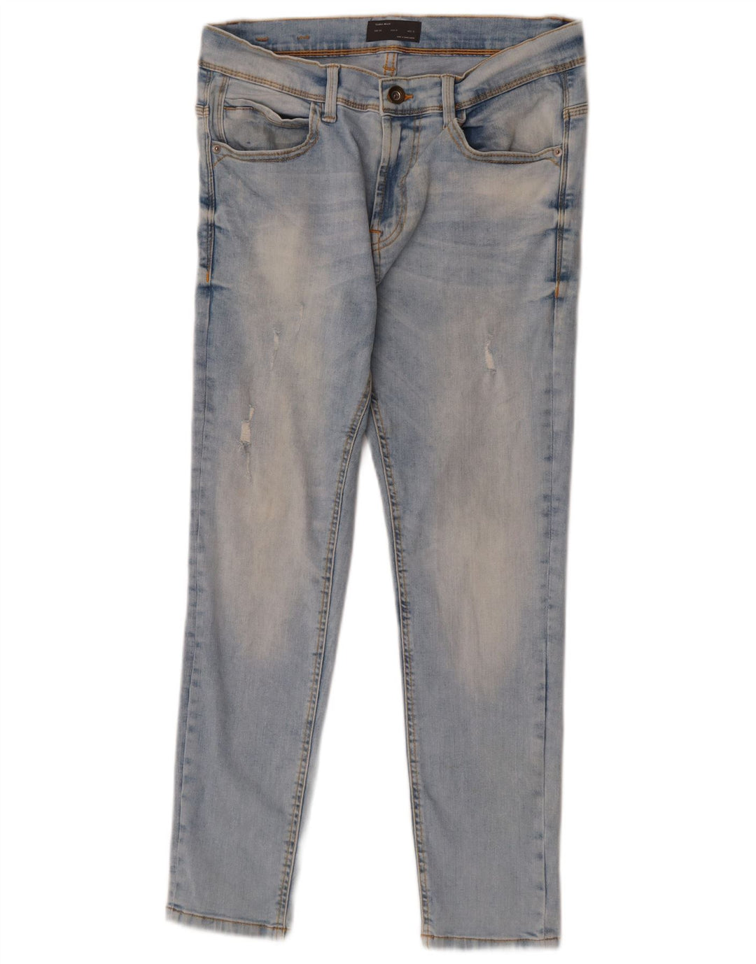 Jeans slim da uomo Zara EU 40 medio W31 L26 cotone blu