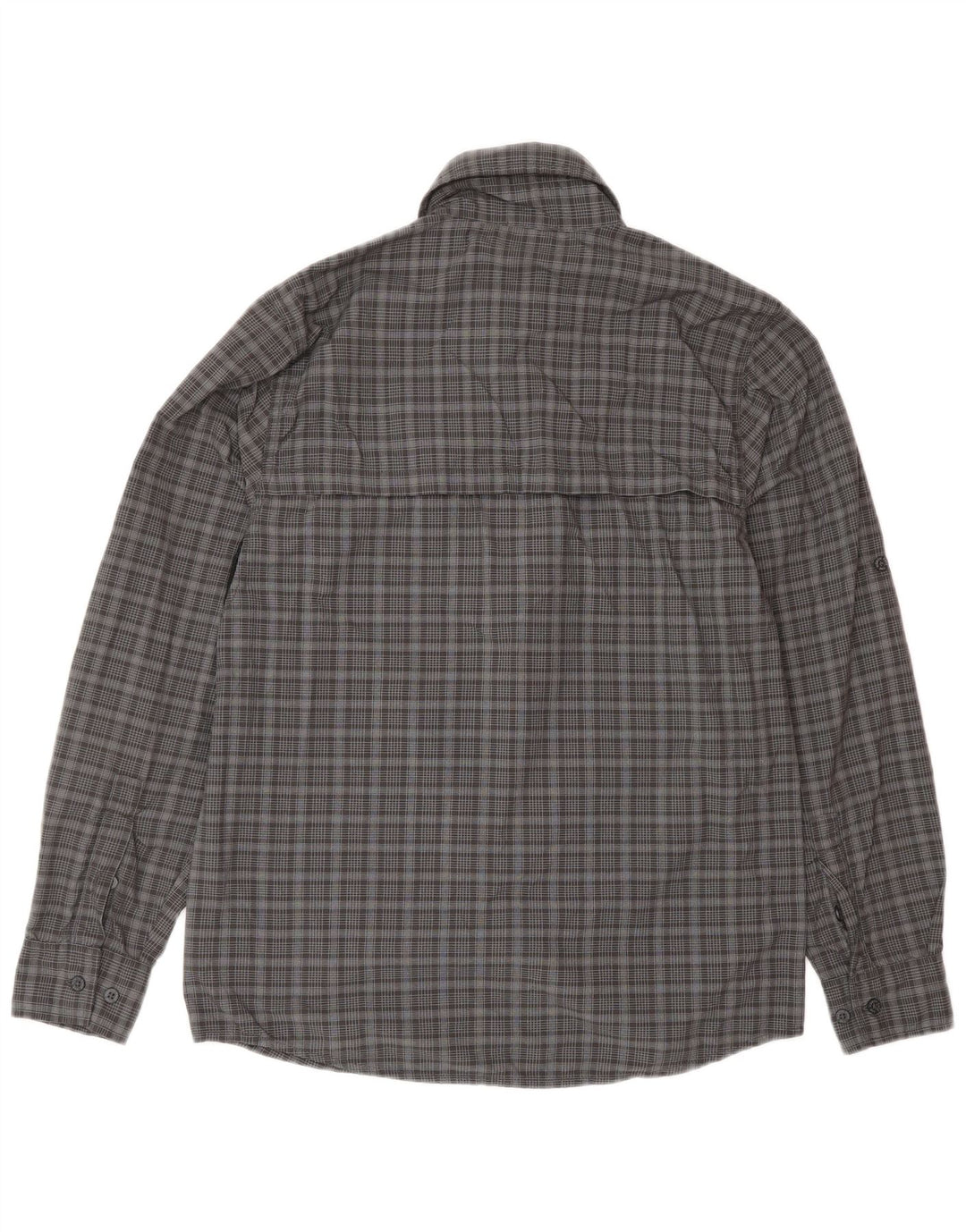 THE NORTH FACE Camicia da uomo piccola in nylon a quadri grigi
