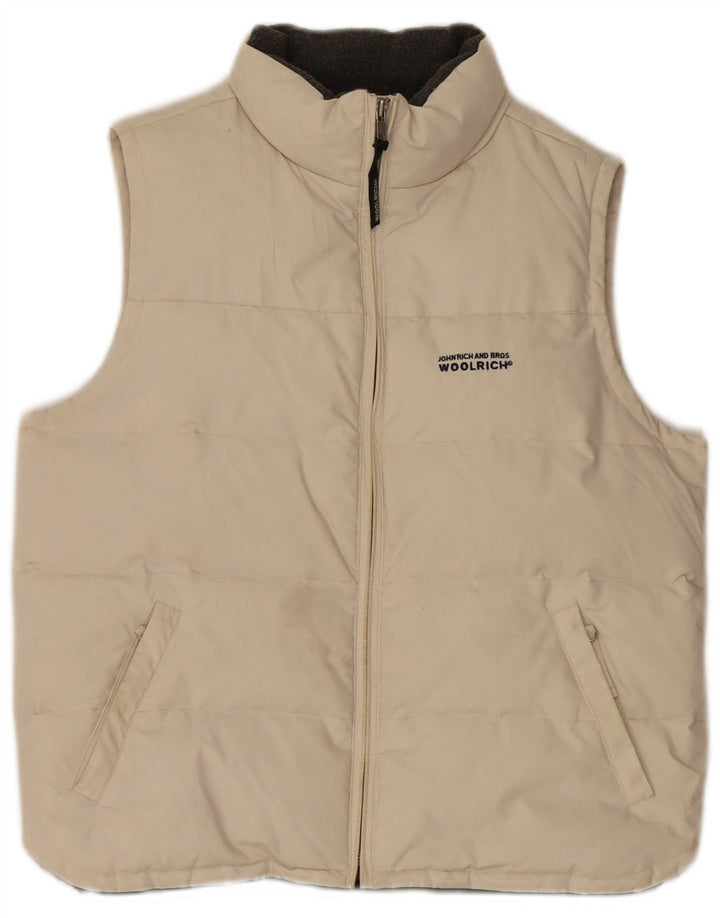 Gilet imbottito da uomo Woolrich UK 38 medio bianco