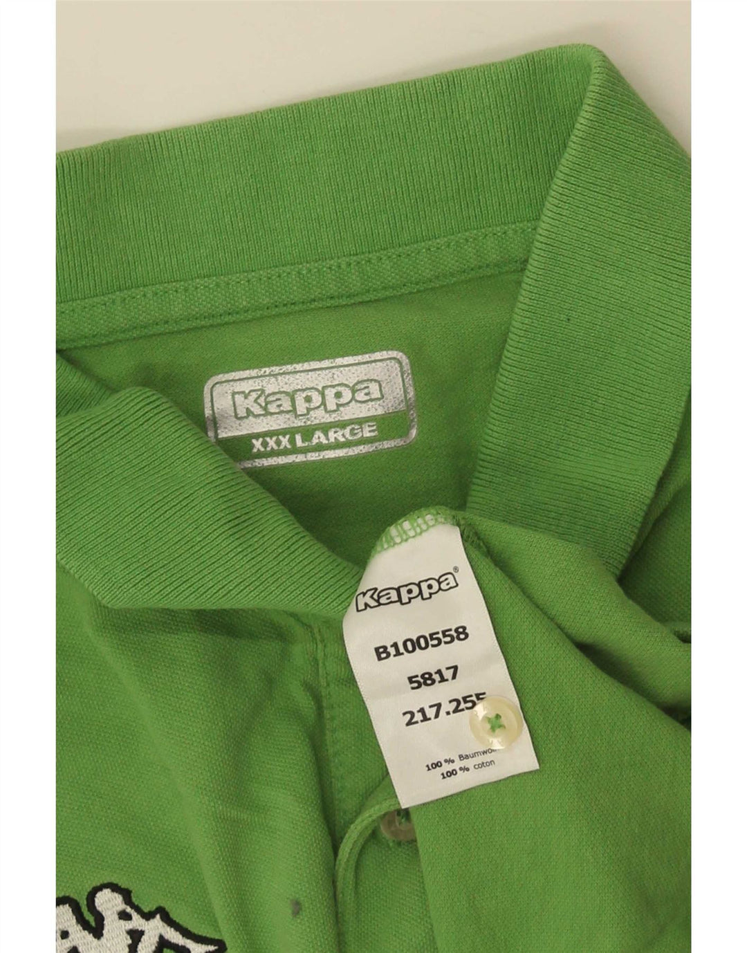Polo Kappa Uomo 3XL Cotone Verde