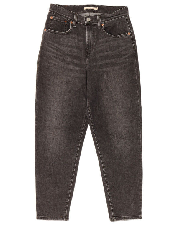 Jeans larghi da donna Boyfriend a vita alta Levi's W28 L27 cotone nero