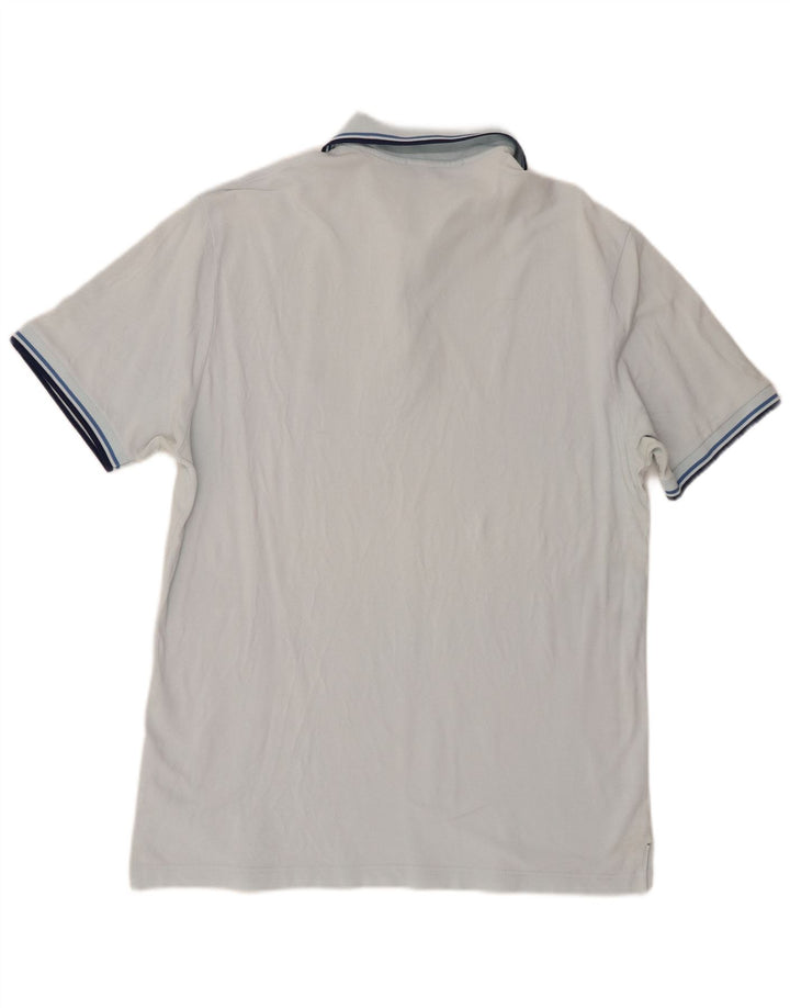Polo da uomo Fred Perry grande in cotone blu