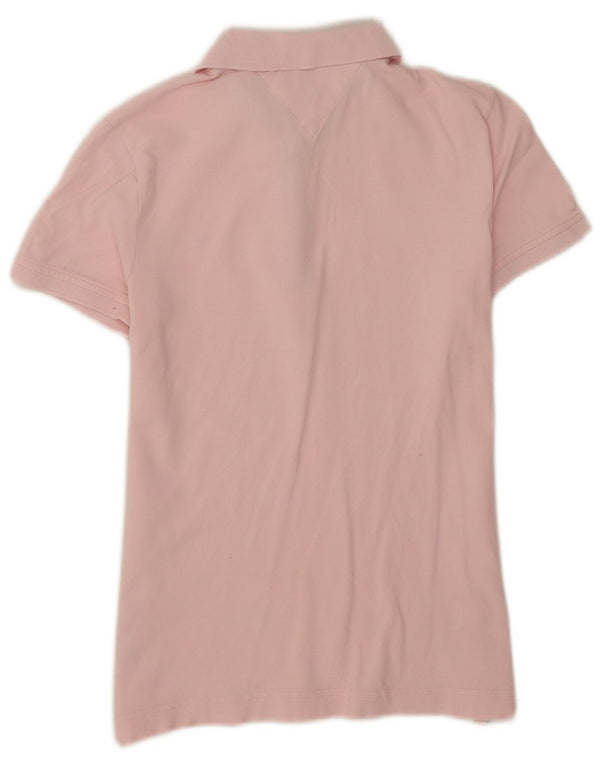 Polo da donna Tommy Hilfiger UK 12 cotone rosa medio