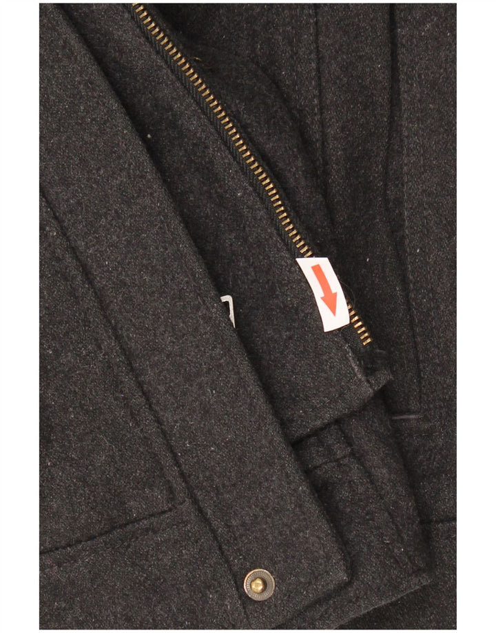 Giacca a vento bomber Towne da uomo London Fog UK 38 Lana grigio medio