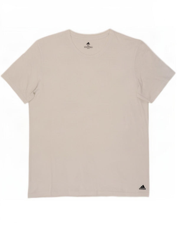T-shirt da uomo Adidas Top XL in cotone bianco