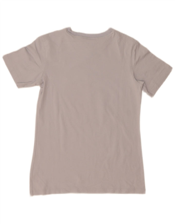 T-shirt grafica da donna Adidas Top UK 10 piccola grigia