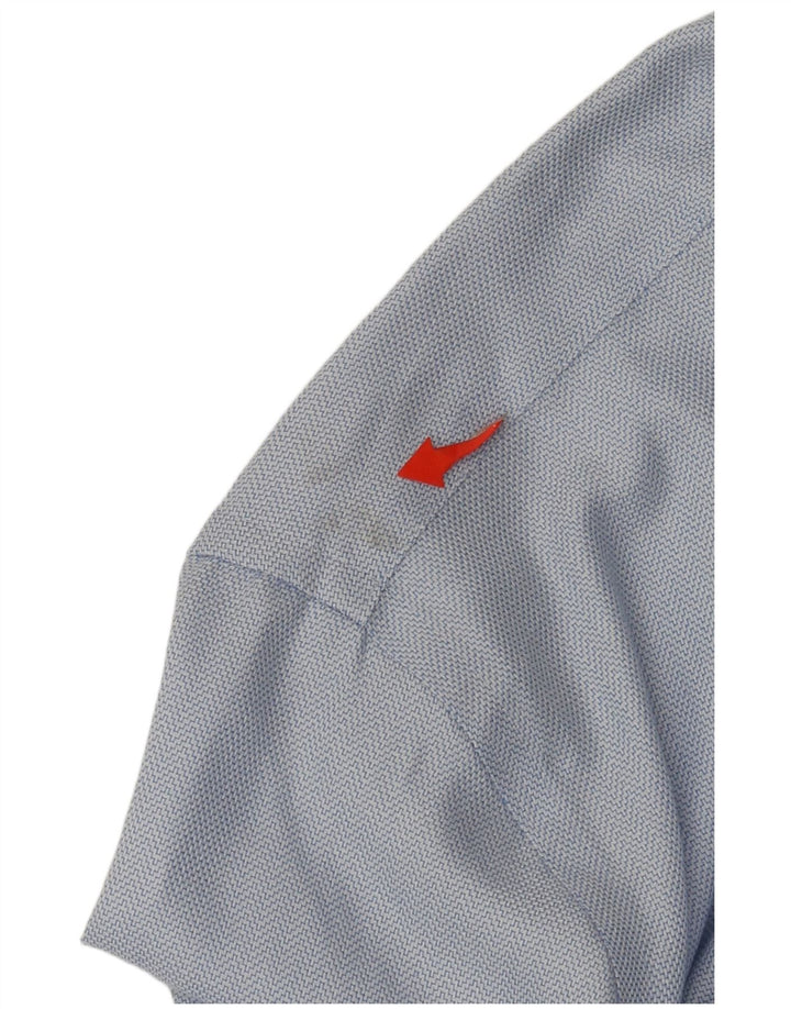 Camicia slim Calvin Klein da uomo NON - IRON taglia 18 2XL cotone blu