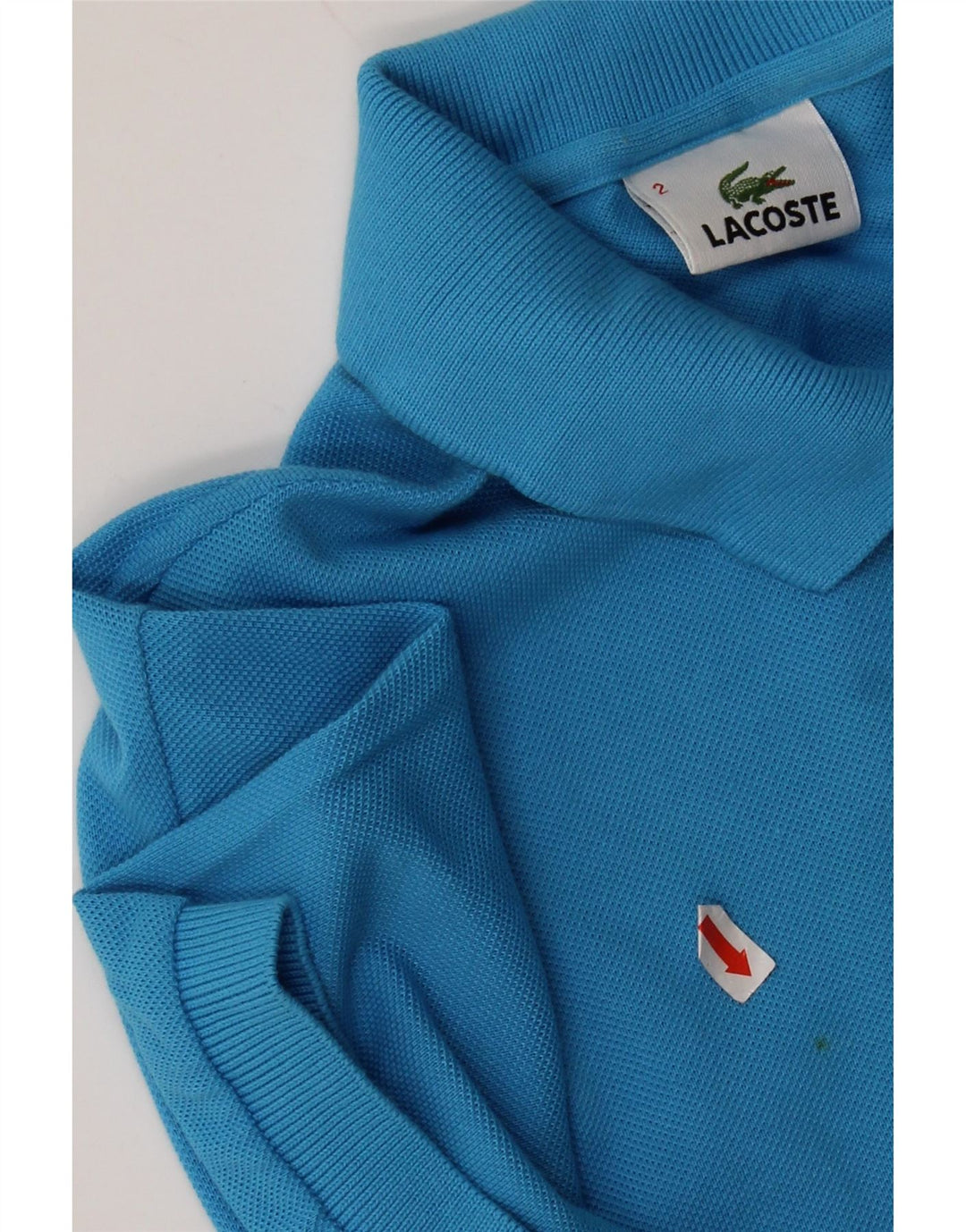 Polo da uomo LACOSTE taglia 2 XS in cotone blu
