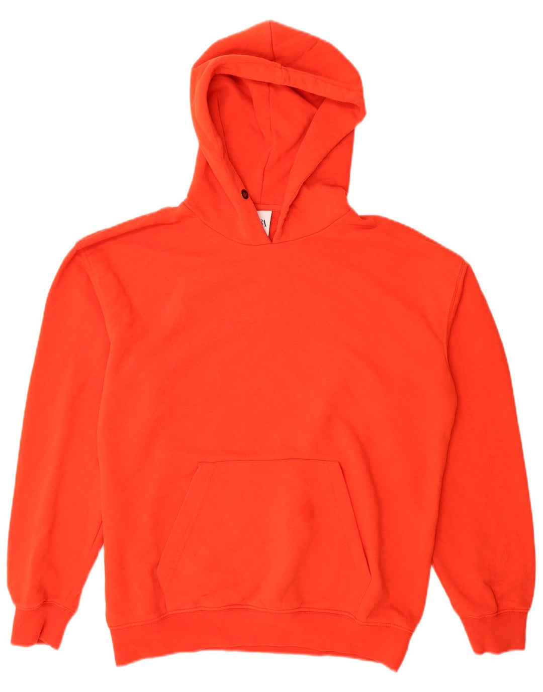Maglia con cappuccio da uomo Zara in cotone rosso medio