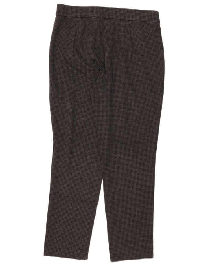 Pantaloni slim da donna Marks & Spencer UK 16 Large W32 L27 Pied de poule grigio