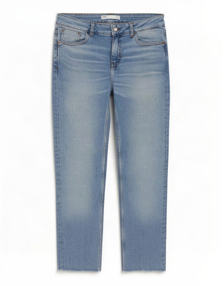 Jeans dritti da donna Zara EU 40 medi W30 L26 Blu