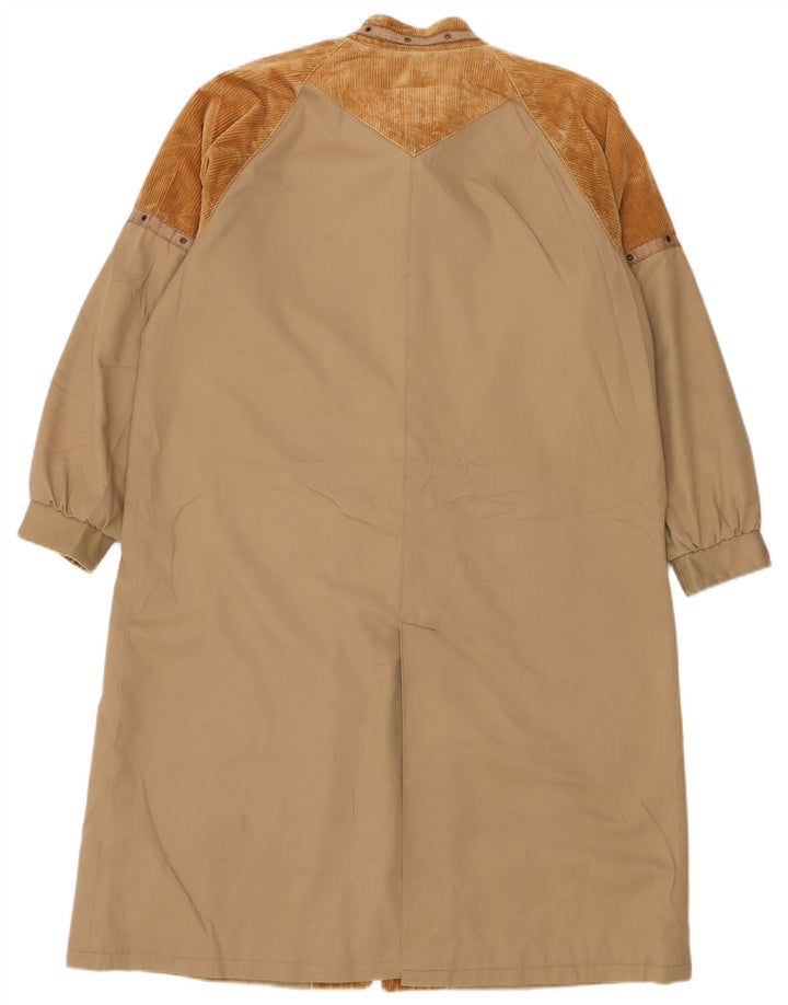 Cappotto giacca a vento da donna VINTAGE UK 16 Large Brown Colourblock