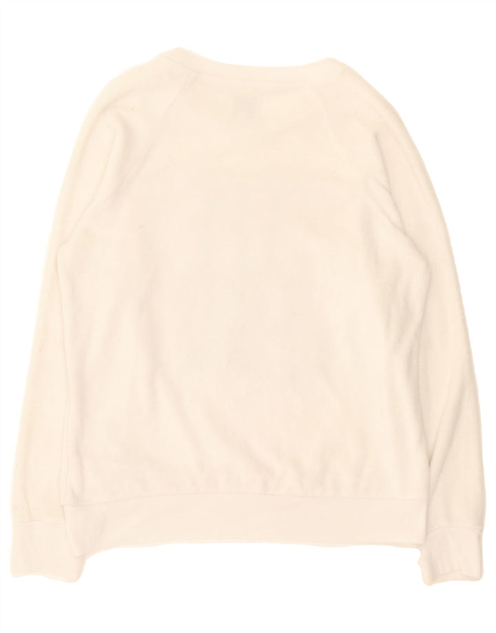 PEPE JEANS Womens Graphic Sweatshirt Jumper UK 10 Small White Cotton Vintage PEPE Jeans and Second-Hand PEPE Jeans from Messina Hembry 
