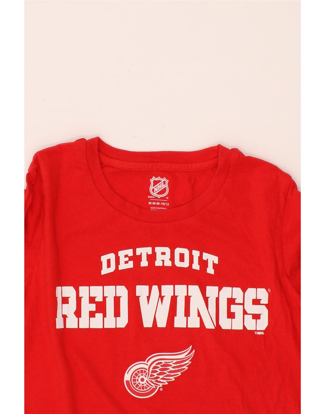 NHL Boys Graphic T-Shirt Top 10-11 Years Medium Red Vintage NHL and Second-Hand NHL from Messina Hembry 