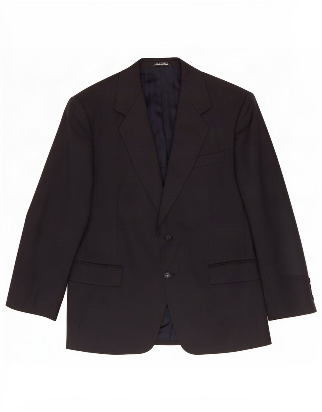 Giacca blazer a 2 bottoni da uomo Marks & Spencer UK 40 media blu navy in lana vergine