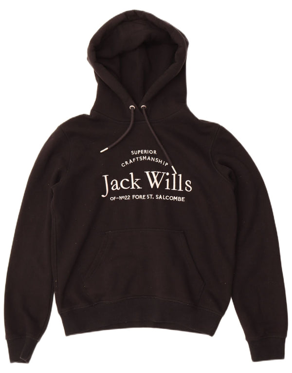 Maglione con cappuccio grafico Salcombe da donna Jack Wills UK 10 piccolo nero