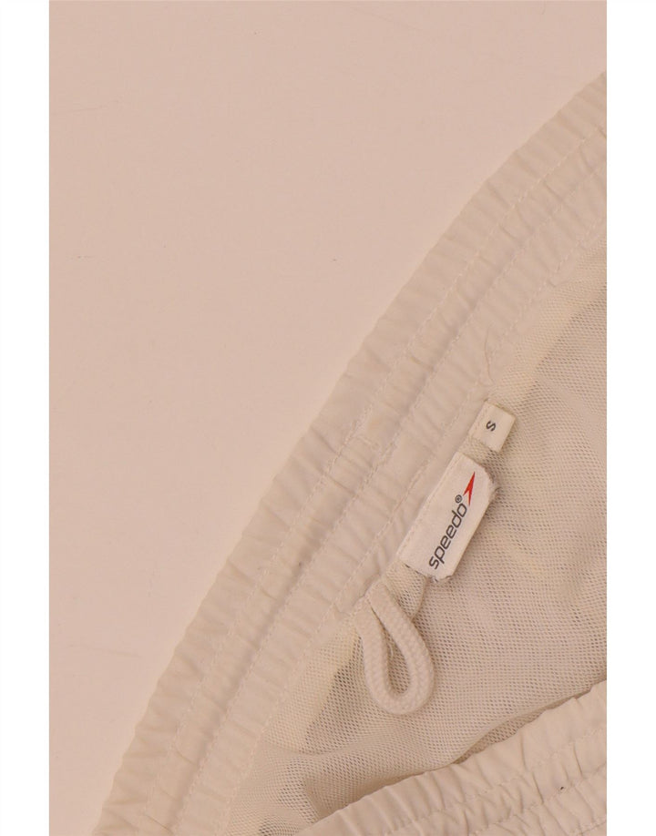 Pantaloncini da bagno grafici da uomo Speedo piccoli floreali bianchi