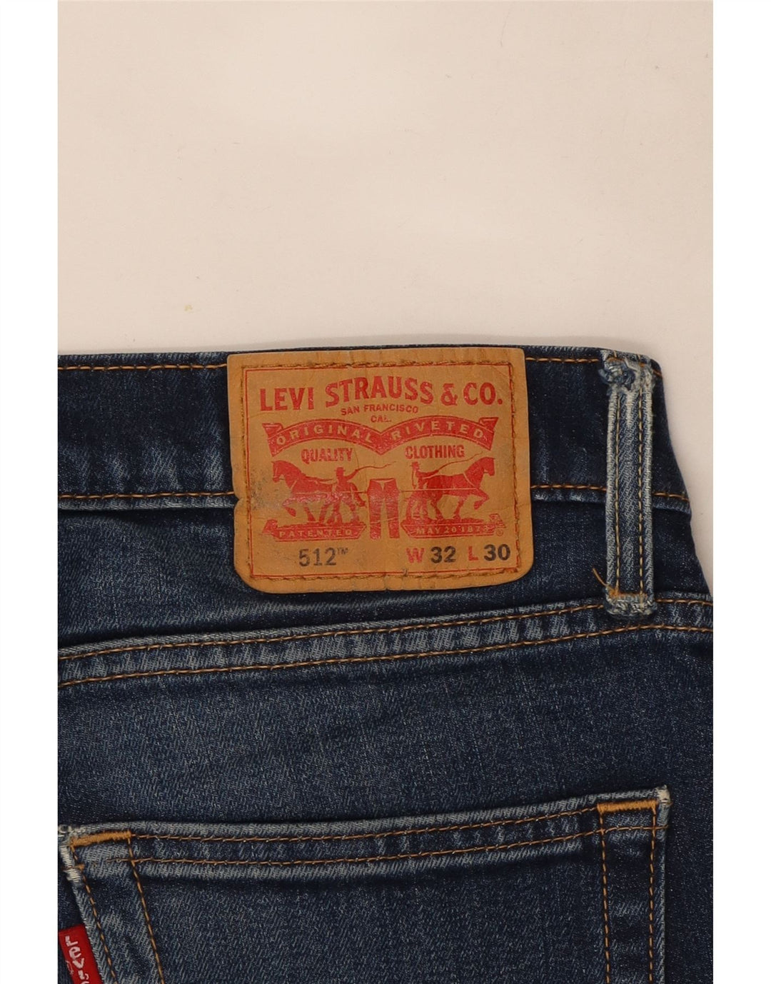 Levi's Uomo 512 Jeans affusolati slim W32 L30 Blu