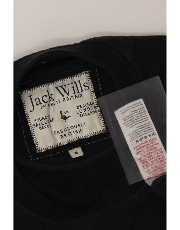 Felpa da uomo Jack Wills Maglione medio in cotone blu navy