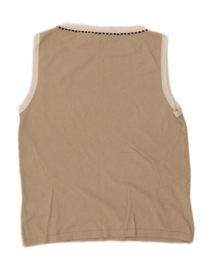 Canotta da donna Marks & Spencer UK 14 Viscosa beige medio