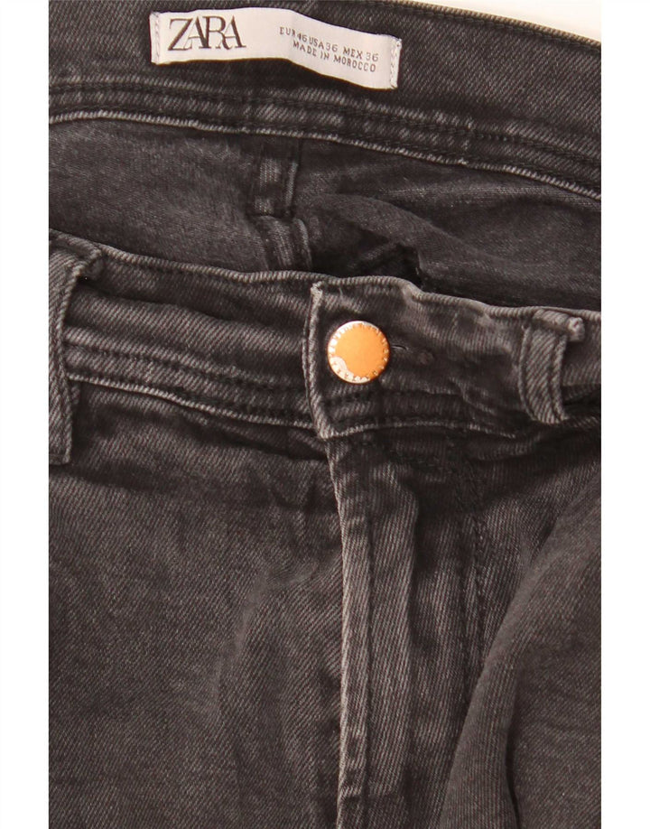 Jeans slim da uomo Zara EU 46 XL W36 L30 Nero
