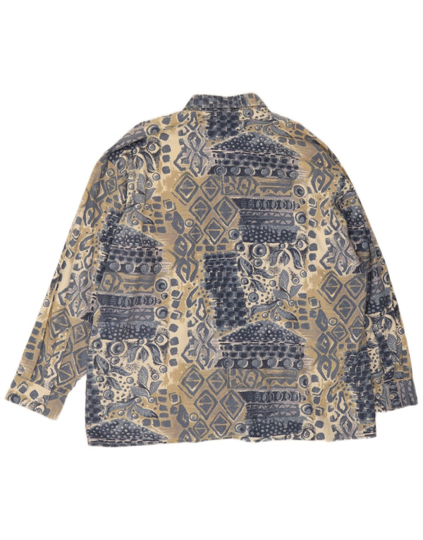 Camicia in flanella da uomo C&A 2XL Cotone geometrico blu