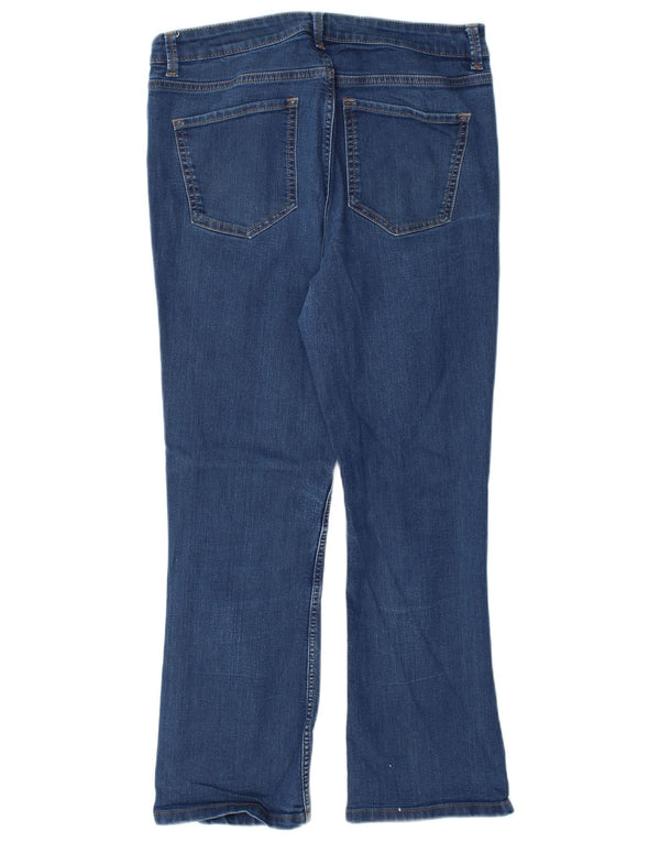 Marks & Spencer Donna The Eva Bootcut Jeans UK 14 Large W32 L27 Blu